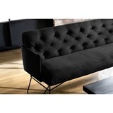 thumbnail of KAWOLA Esszimmerbank CHARME Velvet schwarz 206cm
