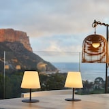 thumbnail of Lumisky 2 Lampes de table sans fil TWINS Gris H16cm Acier Gris