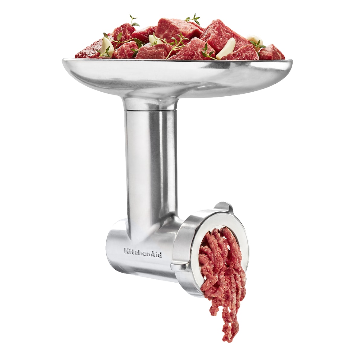 KitchenAid Ganzmetall Fleischwolf 5KSMMGA, silber