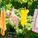 thumbnail of Relaxdays Wäscheleine 4er Set, insg. 120 m, Wäscheseil mit Stahlkern, extra stark, drinnen & draußen, Wäscheschnur, blau