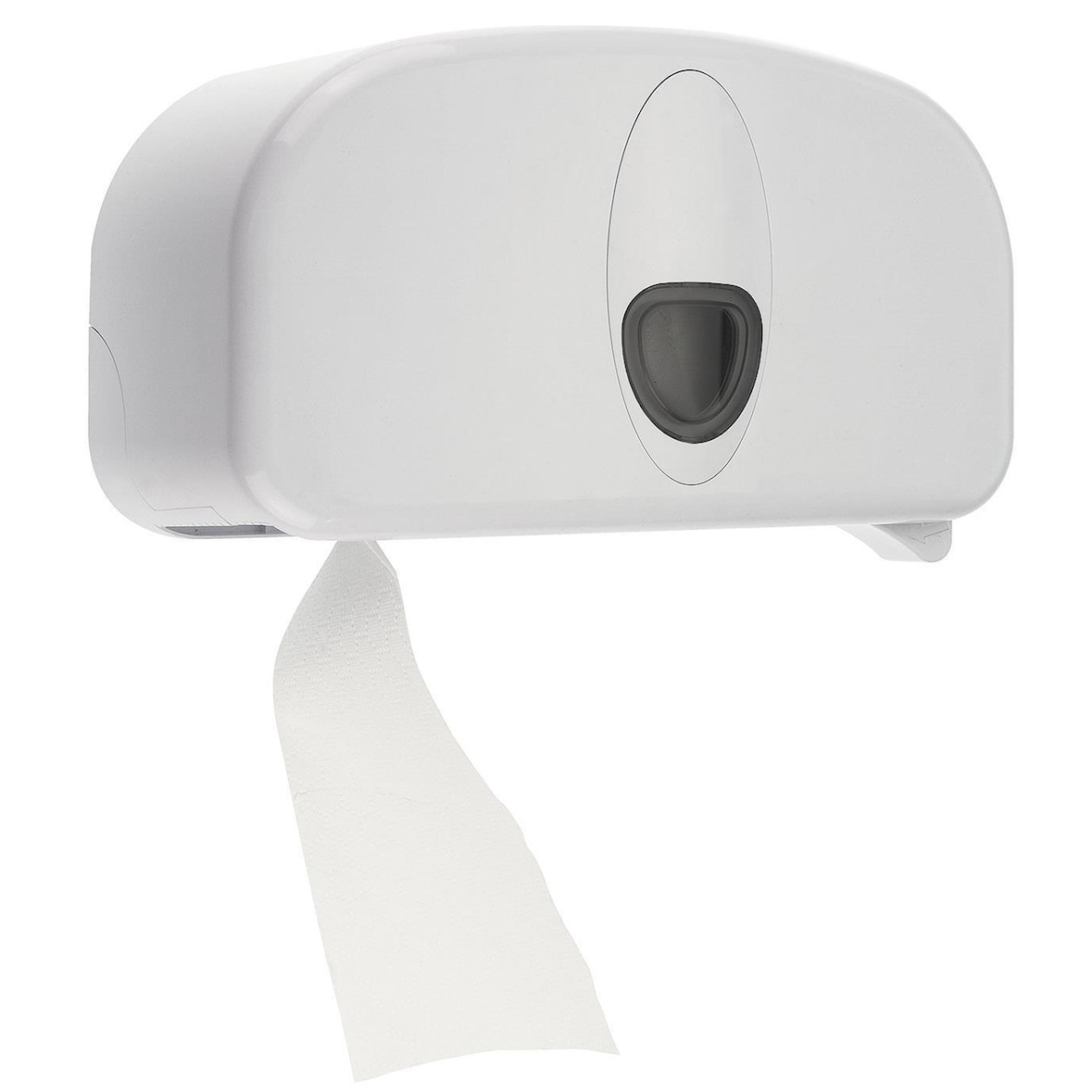 PlastiQLine 2020 - Toilettenpapierspender - 2Rollen Spender - weiß - standard
