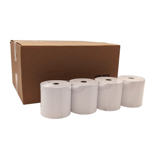 Caja 24 rollos papel termico 80x80