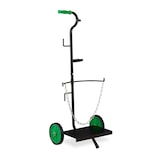 thumbnail of Relaxdays Gas Transportwagen, Transportkarre für 5 & 11 kg Gasflaschen, Propan, Vollgummireifen, Stahl, schwarz/grün