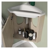 thumbnail of Ensemble lave-mains d'angle SKINO + vasque + armoire de toilette