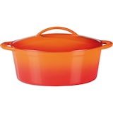 thumbnail of GSW Gusseisen Ovaler Bräter Orange Shadow 33 x 25 x 13cm, induktionsgeeignet, backofengeeignet bis 240°C