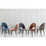 thumbnail of Oreste Luchetta Set 4 Sedie BOUNTY BLUE in tessuto effetto velluto H.87 L.48 P.54 cm Blu