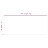 thumbnail of vidaXL Kunstschaffell Teppich Tafalla Anthrazit 80 x 200 cm Polyester