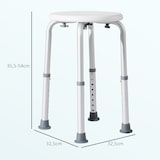 thumbnail of Taburete de ducha silla ducha personas mayores silla para ducha de aluminio con altura regulable antideslizante carga 136 kg