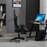 thumbnail of SVITA Stuhl Bürostuhl Schreibtischstuhl Drehstuhl Fußablage ergonomisch schwarz grün