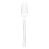 thumbnail of MONOUSO - Herbruikbaar Plastic PS Vork Transparant 18cm (50 stuks)