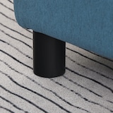 thumbnail of HOMCOM Pouf Poggiapiedi Imbottito e Rettangolare in Tessuto Blu Scuro