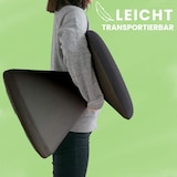 thumbnail of Bisley Fungus Hocker ergonomisch gepolstert in grün, Sitzhocker rund für Büro, Lounge & Empfang - Bürohocker mit Sitz drehbar, Schreibtischhocker,