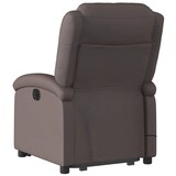 thumbnail of vidaXL Massagesessel mit Aufstehhilfe Dunkelbraun Echtleder