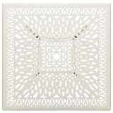 thumbnail of Mesa de jardín aluminio fundido blanco 90x90x73 cm