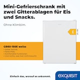 thumbnail of Exquisit Mini Gefrierschrank GB60-150E weiss | 42 l Nutzinhalt | Klein und kompakt | Türanschlag wechselbar | Gefrieren