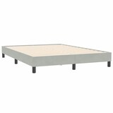 thumbnail of vidaXL Boxspring zonder matras fluweel lichtgrijs 160x210 cm