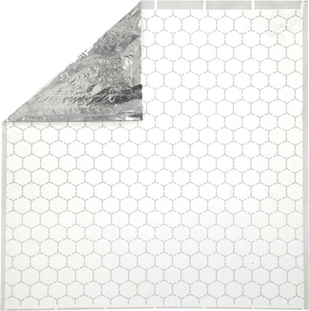 MONOUSO - Envuelta Doble Capa Aluminio y Papel Antigrasa 41x41cm (500 Uds)
