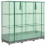 thumbnail of vidaXL Hochbeet mit Gewächshaus-Aufsatz Rattan-Optik 120x40x123 cm