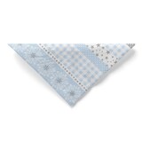 thumbnail of Sovie HORECA Weihnachtsserviette Calypso-Stripes in Silber-Blau aus Tissue 33 x 33 cm, 100 Stück