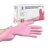 thumbnail of Guantes Nitrilo Rosa Talla XS 100 unidades | Guantes de Nitrilo Sin Polvo, Sin Látex, Desechables