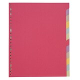 thumbnail of Coutal Jeu 12 Intercalaires Neutre Coloris Assortis A4+ Carte Carte Recyclee