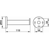 thumbnail of KE Ersatzrollenhalter PLAN Alu sil-elo