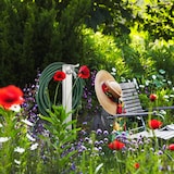 thumbnail of Relaxdays Wasserzapfstelle, mit Erdspieß & Schlauchhalter, HBT 66x30x15 cm, Garten Wassersäule, eckig, Edelstahl, silber