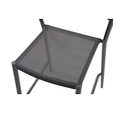 thumbnail of METRO Professional Chaise de bar TRACE II, acier / rotin PE / polyester, 105 x 54 x 62 cm, empilable, coussin inclus, gris foncé