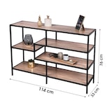 thumbnail of Bibliotheekkast Met 5 Houten Planken - Ruimtebesparende Kast - Bruin