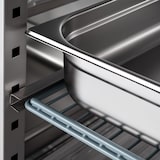 thumbnail of Stalgast Doppeltür-Kühlschrank, Edelstahl, GN 2/1, 1480x830x2010 mm (BxTxH), 0,44 kW