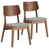 thumbnail of Pack de 2 chaises Susi couleur Noyer, bois massif
