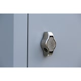 thumbnail of Kleider-Wäsche-Schrank mit Garderobenteil Spind Spindschrank 2 Abteile 510710