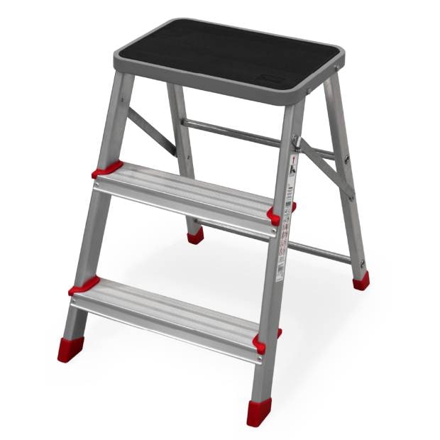 Taburete Plegable 3 Peldaños de Aluminio | UNIVERSALBLUE