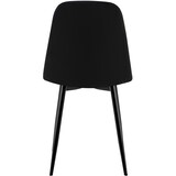 thumbnail of CHEFGASTRO Esszimmerstuhl MARBELLA Samt HxBxT 88x45x54cm Metall Schwarz Küchenstuhl