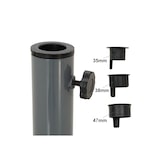 thumbnail of Tarrington House Soporte de sombrilla Kaglana, acero, 83 x 83 cm, 2.8 kg, gris