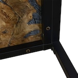 thumbnail of vidaXL Couchtisch Teak Harz : Farbe - Schwarz, Größe - 60 x 60 x 40 cm