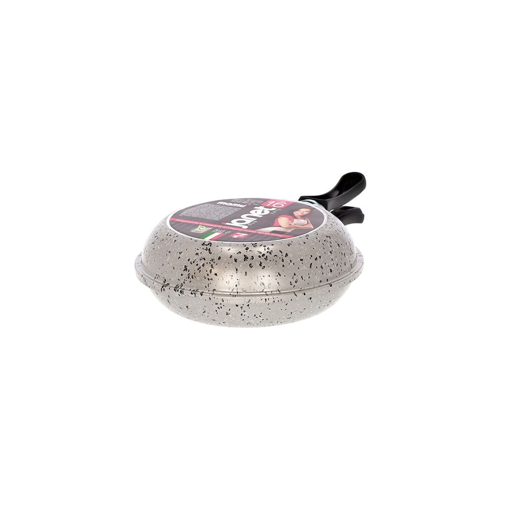 Mamù Fornetto Alto con doppio manico, antiaderente, alluminio, PFOA free, antigraffio, resistente al forno, Ø 16 cm