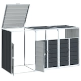 thumbnail of vidaXL Containerberging voor 3 containers 216x81x115cm staal antraciet