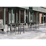 thumbnail of METRO PROFESSIONAL Cadeira alta de bar Balsario, alumínio / vime sintético, cinzento