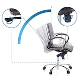 thumbnail of Bürostuhl / Chefsessel PARMA 10 Leder braun Chrom hjh OFFICE