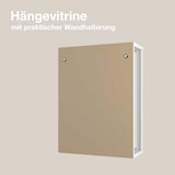 thumbnail of K-Möbel Vetrina sospesa in vetro 80x60x25 cm Made in Germany con 2 ripiani in vetro ESG regolabili in altezza Winchester