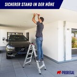 thumbnail of PROREGAL Stufen-Stehleiter beidseitig begehbar 2x6 Stufen