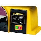 thumbnail of Lijadora de banco 370W 2 en 1 Disco 150mm Correa 100x914mm Base Hierro fundido Lijado Pulido Madera y metales Stanley