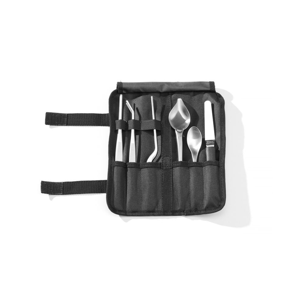 HENDI Set de dressage Chef, 6 pièces, satiné, 255x25x(H)100mm
