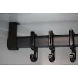 thumbnail of Lüllmann® Geräteschrank, 2 Abteile, 1800 x 600 x500 mm, lichtgrau/enzianblau