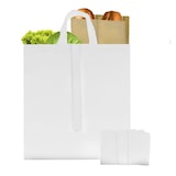 thumbnail of MONOUSO - Niet geweven PREMIUM Opvouwbare tas met korte hengsels wit 40+15x40cm (1 stuk)