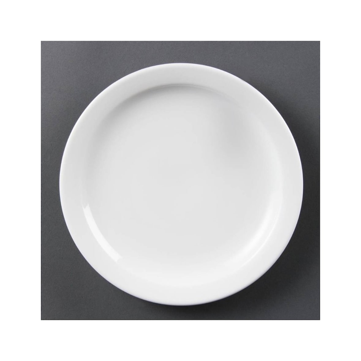 Olympia Whiteware borden met smalle rand 20,2cm