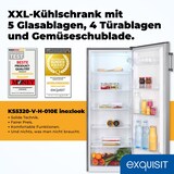 thumbnail of Exquisit Kühlschrank ohne Gefrierfach, 5 Ablagen, 242 Liter, Vollraumkühlschrank 143 cm hoch, KS5320-V-H-010E inoxlook