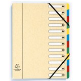 thumbnail of Exacompta Ordnungsmappe HARMONIKA mit ausgestanzten Fenstern und Gummizug , aus Colorspan-Karton, mit 12 Fächern, für DIN A4