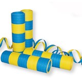 thumbnail of 1 Rolle Papier Luftschlangen blau gelb | schwer entflammbar